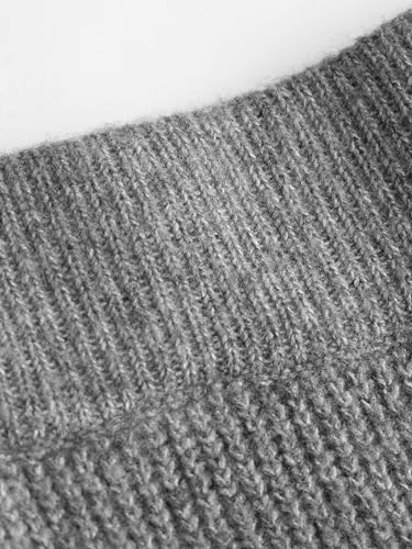 Lounge Pants Women Wide Leg Mid Waist Ribbed Knit Pants Casual Solid Warm Wool-Blend Sweatpants Fall Winter