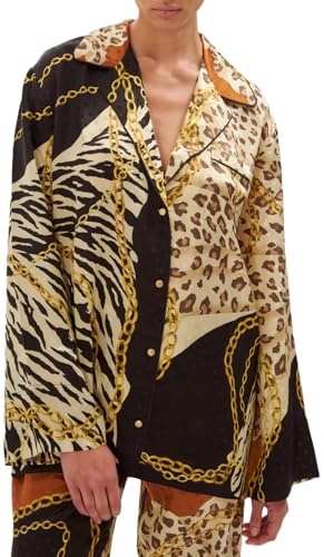 Women's Animal Print Long Sleeve Valentina Top