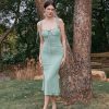 Women's Summer Floral Maxi Dress Spaghetti Strap Sleeveless Bodycon Ruched Mesh Dresses 2025 Trendy