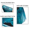Women's Tops 3/4 Sleeve Blouses Dressy Casual Double Layers Mesh Tunic Shirts