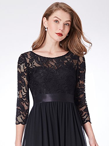 Women's Bridesmaid Dresses 3/4 Sleeve Empire Waist Maxi Mother of The Bride Dresses 07412