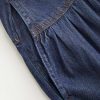 Women’s Long Jean Denim Tiered Button Down High Waisted Maxi Skirts