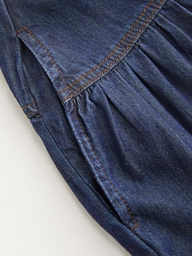Women’s Long Jean Denim Tiered Button Down High Waisted Maxi Skirts