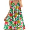 Summer Dresses for Women 2025 Casual Boho Floral Sundresses Sleeveless Scoop Neck Beach Tank Dresses EVS