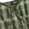 Women's Gingham Mini Dress Summer Sundress Casual V Neck Flowy Cute Teen Short Seelve Ruffle Dress
