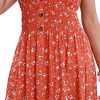 Women's 2025 Summer Short Sleeves Boho Floral Print Tiered Casual Flowy Long Maxi Dress